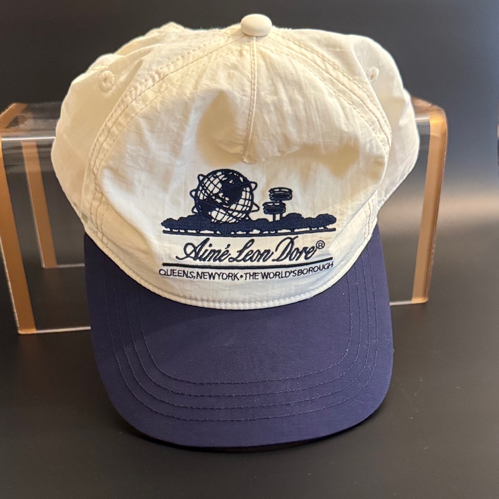 Aimé Leon Dore White and Blue Cap